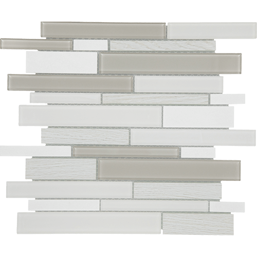 Idyllic Blends Random Linear Tranquil Snow 12" x 14"