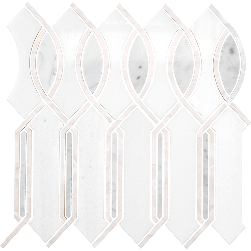 Lavaliere Imaginare Carrara/Thassos/Mother Pearl 11" x 11"