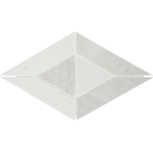 Lavaliere Radiant Carrara White Thassos 18" x 10"