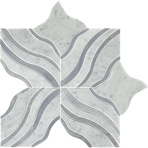 Lavaliere Melody Carrara White Bardiglio 11" x 11"