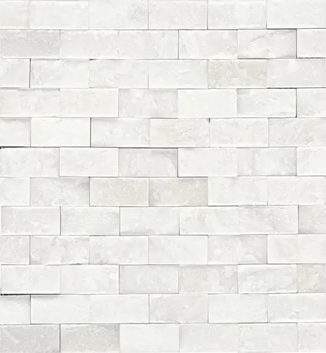 Marble Brick Joint First Snow Elegance 12" x 12"