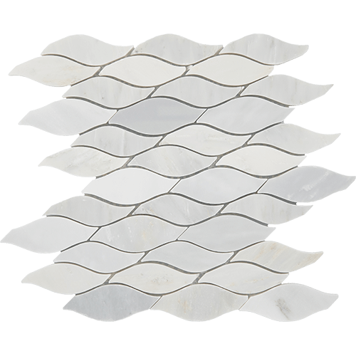 Marble Wave First Snow Elegance 12" x 12"