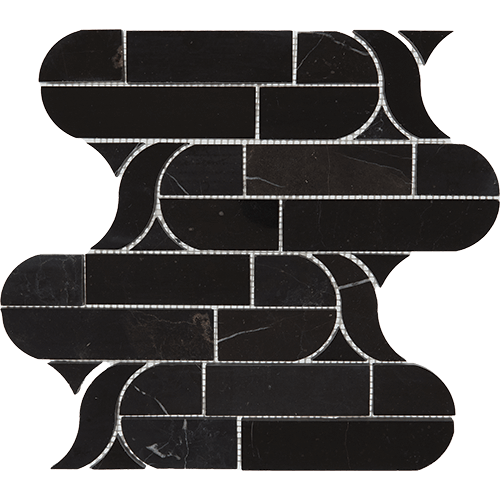 Pietra Divina Cupola Nero Marquina 12" x 11"