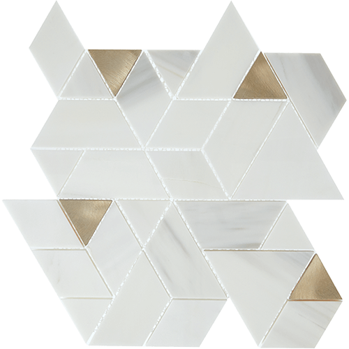 Pietra Divina Spectrum Calacatta Dolomiti Gray Blend 14" x 14"