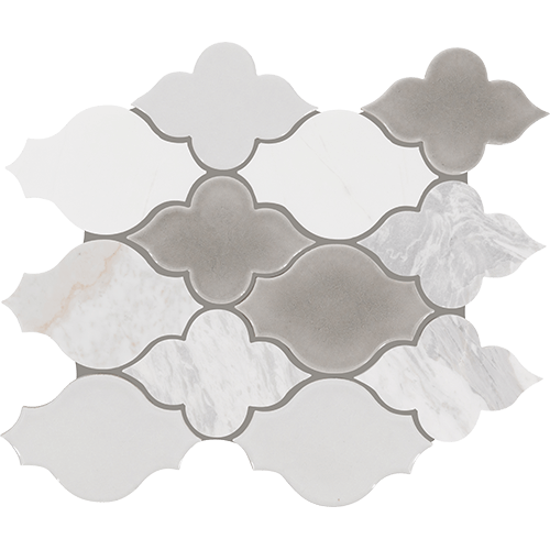 Raine Arabesque Stratus White Blend 11" x 11"