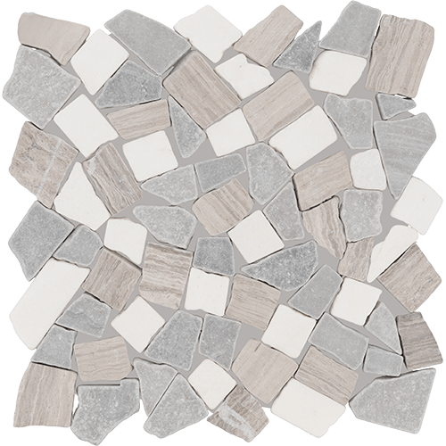 Raine River Pebble Cumulus Grey 12" x 12"