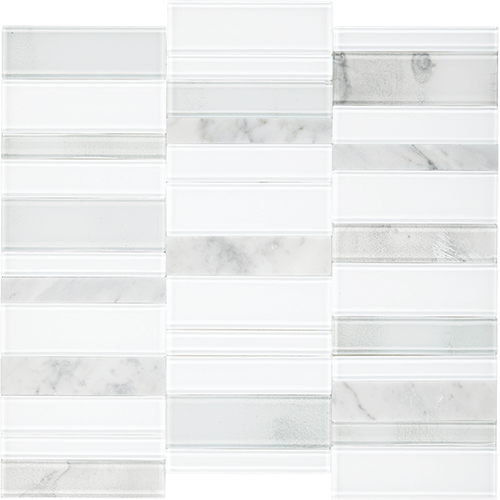 SimplyStick Mosaix Straight Joint Stormy Mist and Glass Blend 12" x 11"