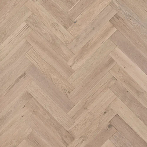 Park City Herringbone Engineered Hardwood in Snow Cap colorway
