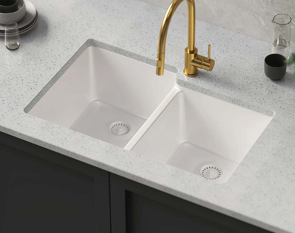 PL-175 Alpina Granite Composite Topmount/Undermount Kitchen Sink 33" x 22" x 9.49"