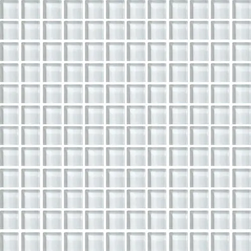 Color Wave Mosaic Feather White 12" x 12"
