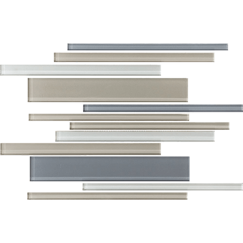 Color Wave Random Interlocking Willow Water Blue 12" x 18"