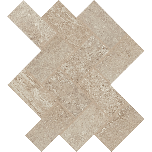 Epitomize Herringbone Percussion Taupe 12" x 14"