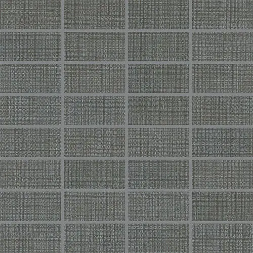 Fabric Art Straight Joint Modern Textile Dark Gray 12" x 12"