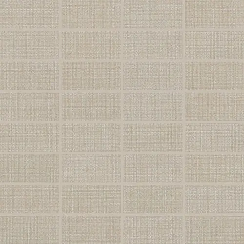 Fabric Art Straight Joint Modern Textile Taupe 12" x 12"