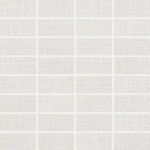 Fabric Art Straight Joint Modern Textile White 12" x 12"