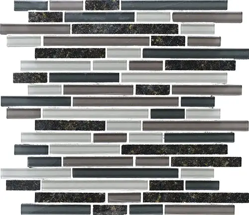 Granite Radiance Random Linear Ubatuba Blend 12" x 12"