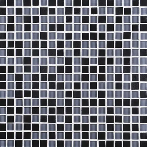 Granite Radiance Straight Joint Absolute Black Blend 12" x 12"
