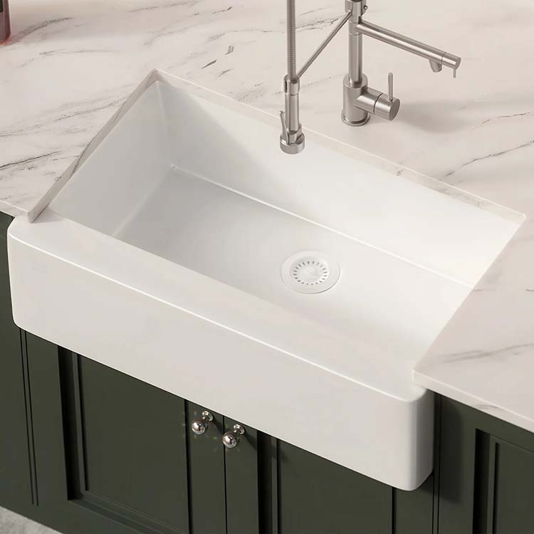 PL-300 Alpina Granite Composite Apron Front Kitchen Sink 32.88" x 20.75" x 9.50"
