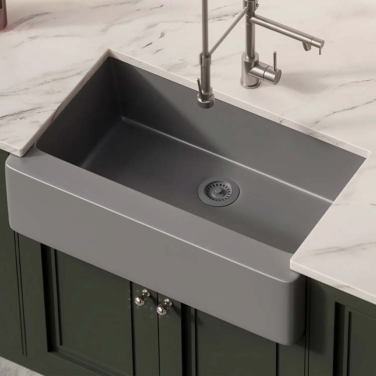 PL-300 Chroma Granite Composite Apron Front Kitchen Sink 32.88" x 20.75" x 9.50"
