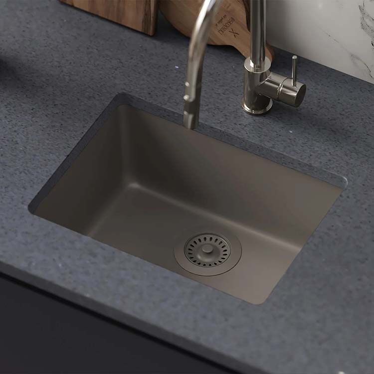 PL-350 Concrete Granite Composite Undermount Kitchen Sink 19.75" x 14.86" x 6.69"