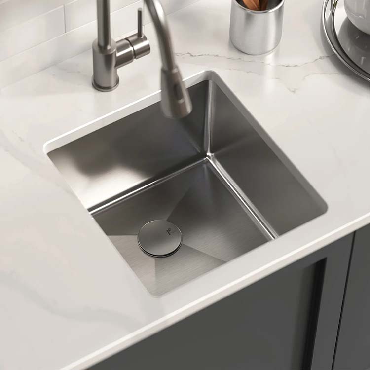 PL-HA104 R15 16g Stainless Steel Undermount Kitchen Sink with Micro Radius Corners