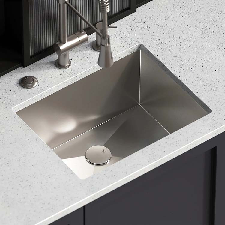 PL-HA108 R0 Stainless Steel Undermount Sink with Zero Radius Corners