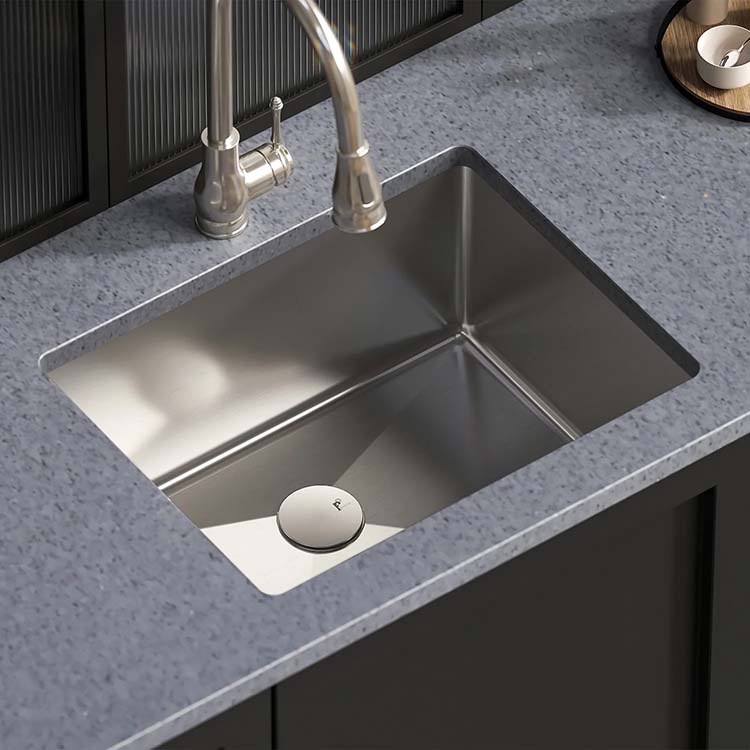 PL-HA108 R15 Handmade Stainless Steel Undermount Sink with Micro Radius Corners