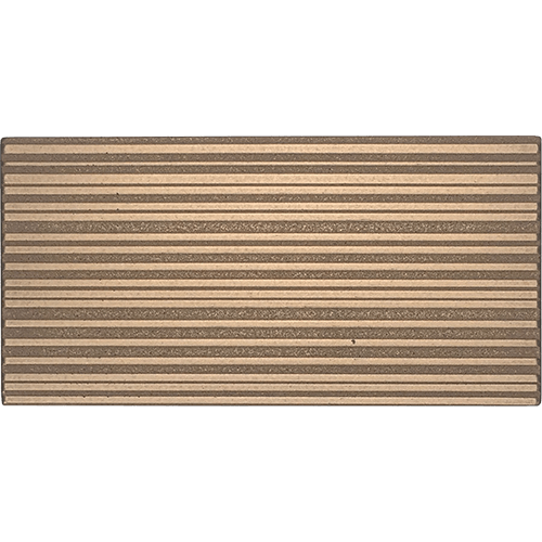 Industrial Metals Rail Gold 3" x 6"