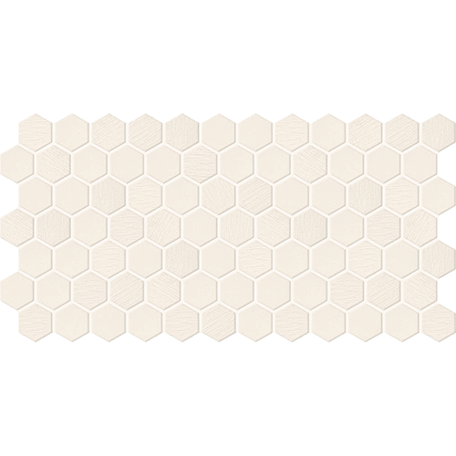 Keystones 2" Hex Textured Biscuit 12" x 24"