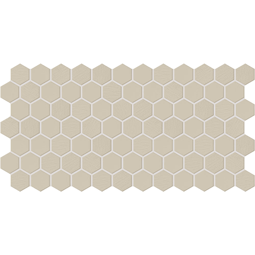 Keystones 2" Hex Textured Urban Putty 12" x 24"