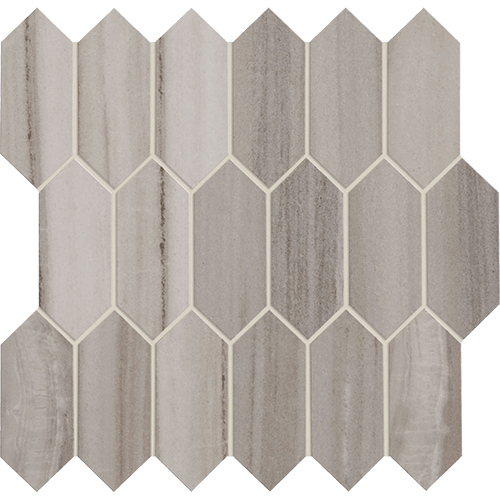 Marble Attache Linear Hex Turkish Skyline 12" x 13"