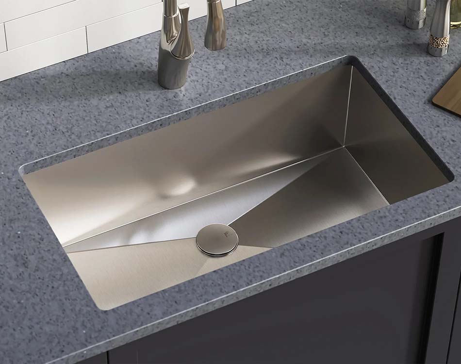PL-HA115 R0 Handmade Stainless Steel Undermount Sink with Zero Radius Corners