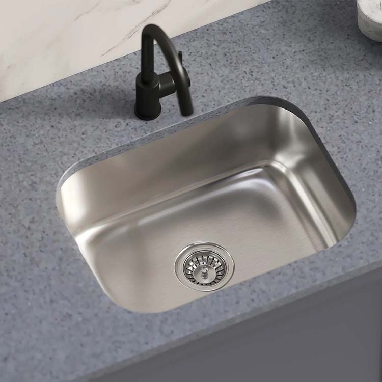 PL-VS2318 16/18 Gauge Stainless Steel Single Bowl Undermount Kitchen Sink