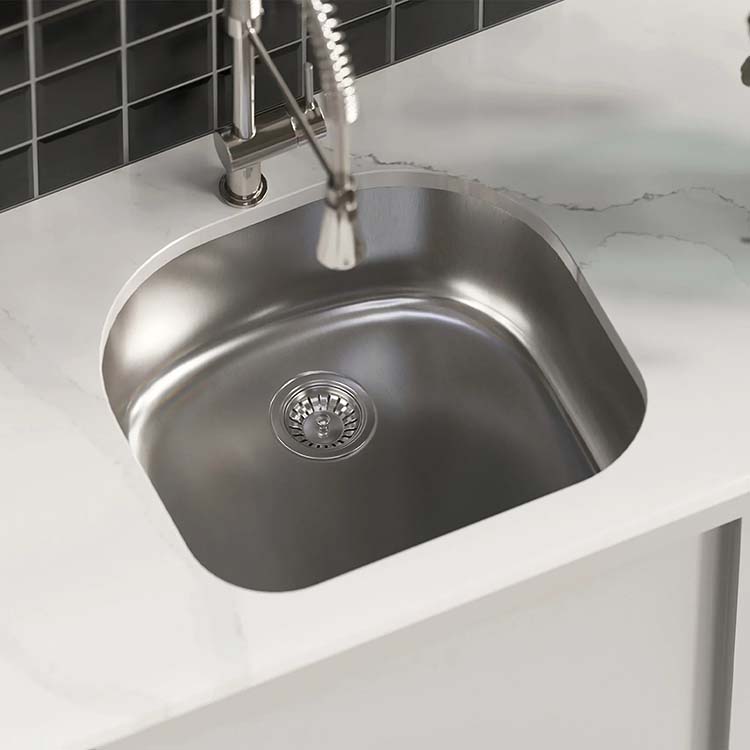 PL-VS2321 18 Gauge Stainless Steel Single Bowl Undermount Kitchen Sink