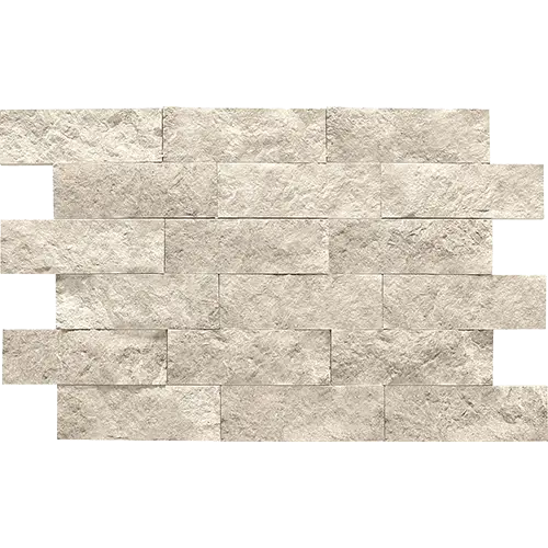 Limestone Brick Joint Split Face Arctic Gray 12" x 14"