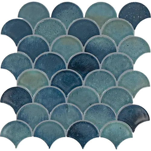 Miramo Fan Aqua 13" x 13"