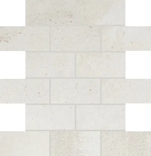 Modern Hearth Brick Joint White Ash 12" x 12"
