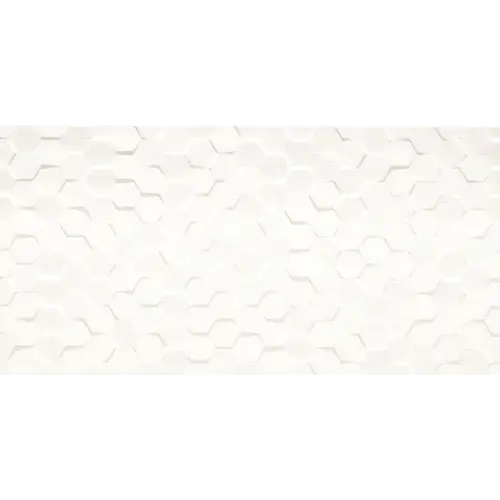 Multitude Hex Origami White 12" x 24"