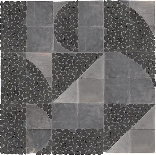 Pebble Oasis Art Deco Stark 12" x 12"