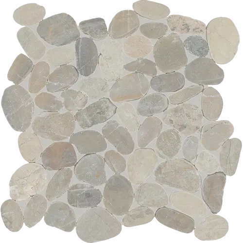 Pebble Oasis Flat Coal 13" x 13"