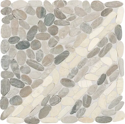 Pebble Oasis Striped Coal 12" x 12"