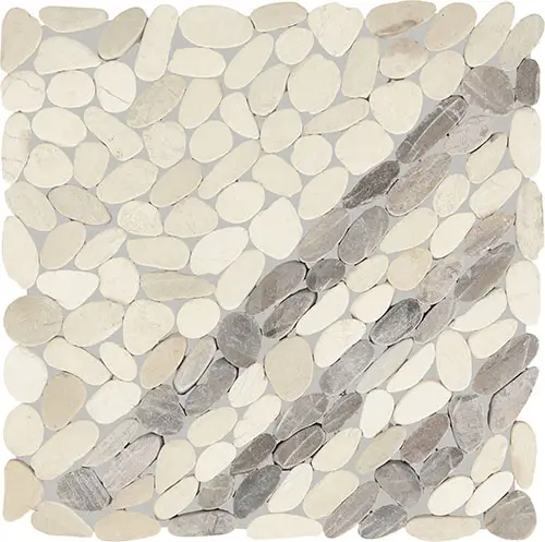 Pebble Oasis Striped Seashell 12" x 12"