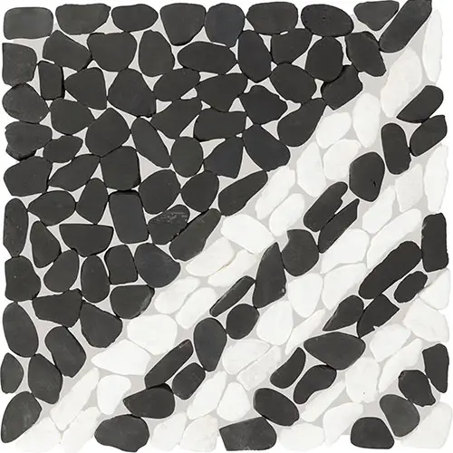 Pebble Oasis Striped Stark 12" x 12"