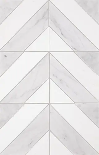 Perfit Mosaix Dash Saran White & Thassos 18" x 11-12"