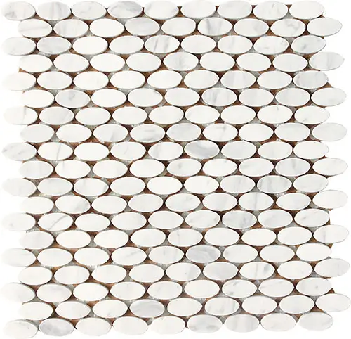 Stone A La Mod Oval Contempo White 12" x 12"
