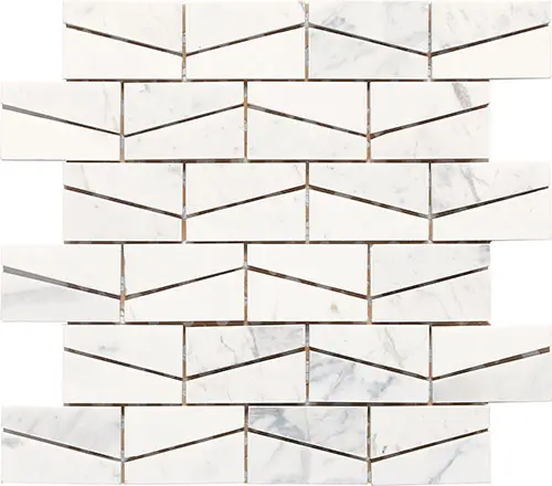 Stone A La Mod Wedge Contempo White 12" x 14"