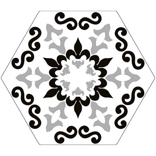 Porcelain tile in Cucina Trivette Flora
