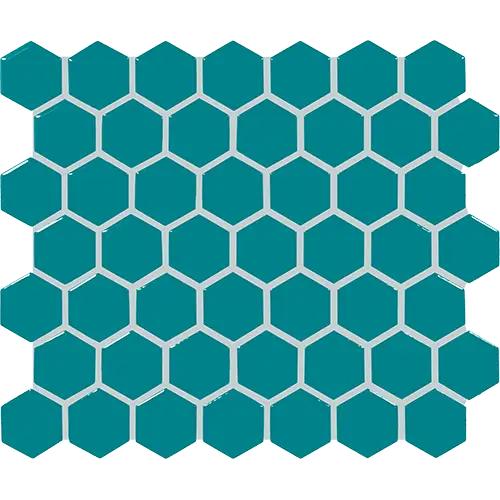 Color Story Glossy Hex Peacock Blue 12" x 14"