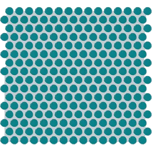 Color Story Glossy Penny Rounds Peacock Blue 12" x 14"