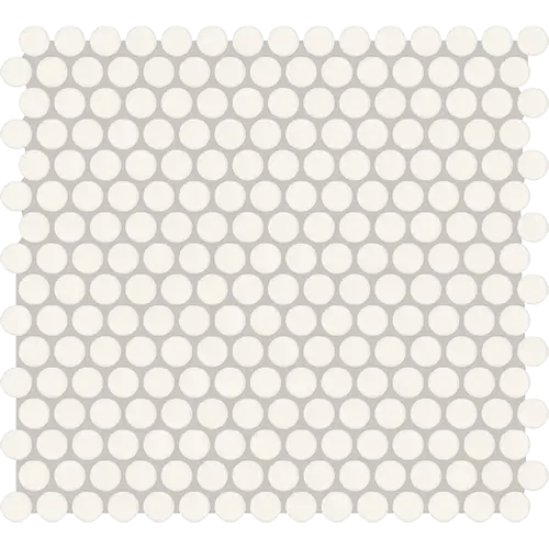 Color Story Matte Penny Rounds Designer White 12" x 14"